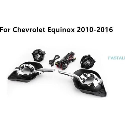 For Chevrolet Equinox 2010-2016 Front Fog Lamp Kit Front bumper fog lamp assembly modification high quality durable
