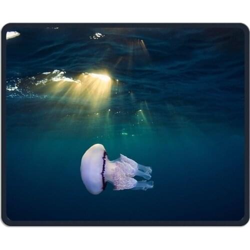 Wireless Mouse Pad, Jellyfish Underwater Sun Mouse Pads, Portable Computer Gaming Personalized Mobile Cute Mouse Pad