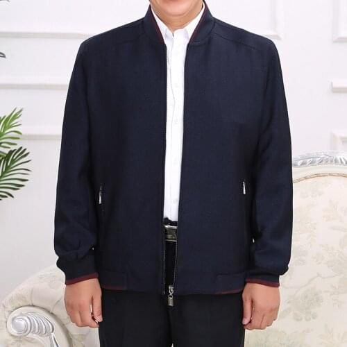 New Men Solid Color Jacket Zipper Smart Casual Coat Breathable Soft Overcoat Male Clothing Big Size 3XL 4XL