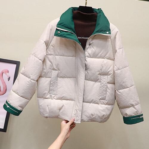 Women Thick Filling Cotton Jacket Autumn And Winter Casual Style Woman Parkas Female Coats