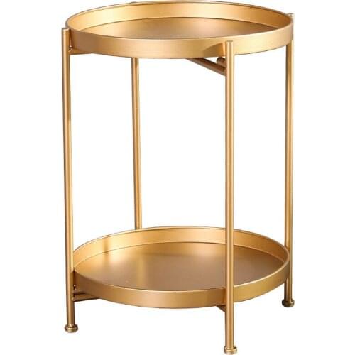 51*36.5cm Multipurpose Wrought iron double Coffee tables tea table side table