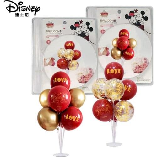 Disney Balloons Mickey Desktop Balloon Set Including Support Rod Childrens Birthday Party Banquet Decoration Balloons