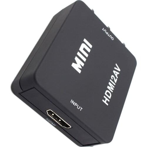 1080 P Mini HD To RCA/CVBA Adapter Portable Computer To TV Video Converter PAL NTSC Dual Mode