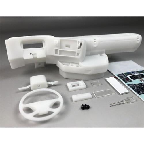 Plastic Internal Center Cab Left Right Console Cabin for 1/14 Tamiya Scania R620 56323 RC Truck DIY Parts Accessories