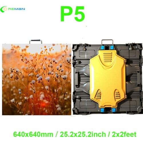 Cheapest price 640mm x 640mm die casting aluminum led cabinet for P4 p5 p10 led display screen video wall P5
