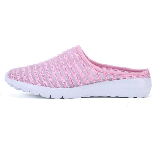 Summer Women Slippers Casual Soft Comfortable Mesh Outside Flat Slides Beach White Flip Flops women shoes