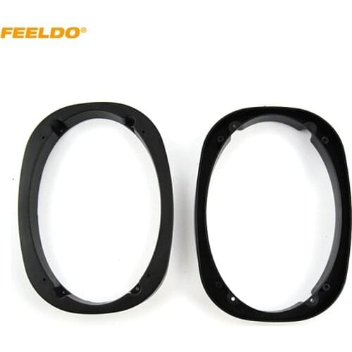 FEELDO 1Pair Car Universal 6x9 Stereo Speaker Spacer Adapter for General Use All Cars Plane Speaker Mat Ring Set #MX6050