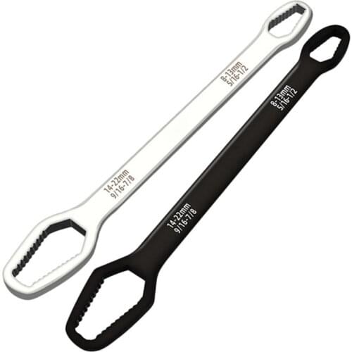 Universal Torx Wrench Double-Head Self-Tightening Adjustable Wrench 8-22mm Board Both Ends Shaped Multi-Purpose 2 Pack