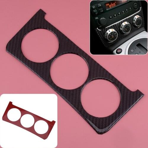Carbon Fiber Interior Console Switch Sticker Trim Cover Fit for Nissan 350Z 2006 2007 2008 2009