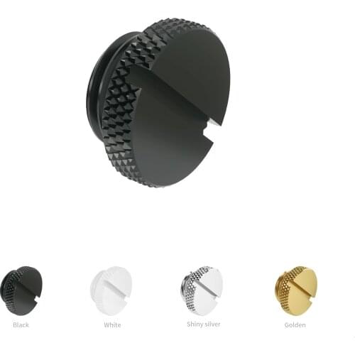 Barrow PC Water Cooling G1/4" Stop Water Plug Fitting With Coin Slot Transparent Black/Silver/White/Gold 6PCS YKLZS1-T01TZS1-A02