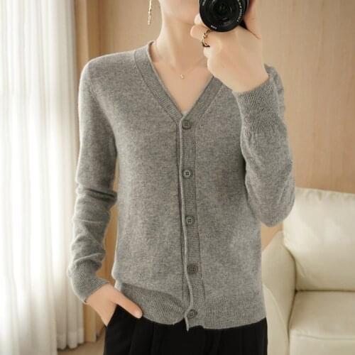 2021 Spring Autumn Knit Cardigan Womens Short Style Large Size Loose Long Sleeve,Korean,Lazy Wind Outer Sweater Jacket Hot Sale