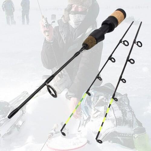 Winter ice fishing rod 58cm top quality fishing rod 2 section power bait carbon bait rod carp fishing tackle