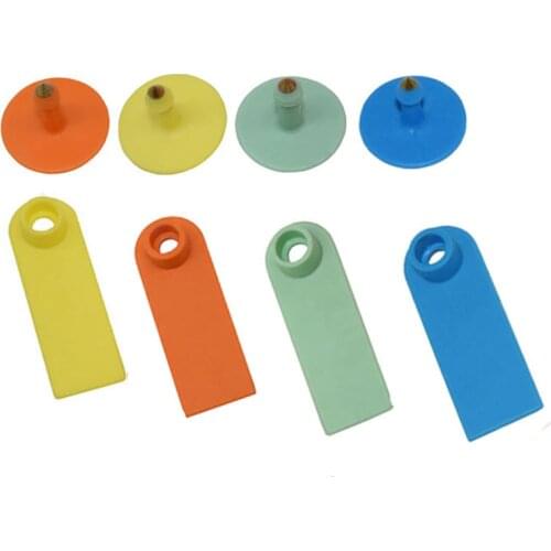 100 Sets Livestock Ear Tags Sheep Goat No Word Ear Signage Animal Identification Card Sheep Pig Cattle Farm Feeding Equipment