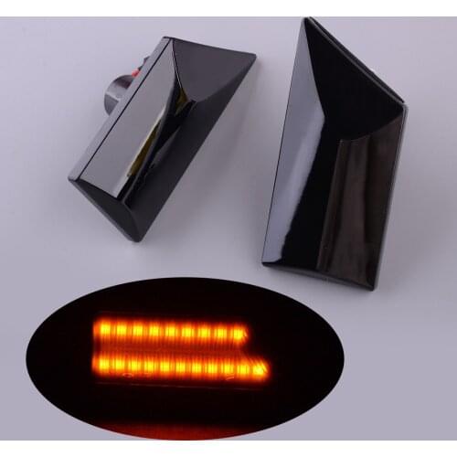 1226021 1226288 1 Pair Black Dynamic LED Side Marker Indicator Light Lamp 13101911 Fit for Opel Vauxhall Signum Vectra C