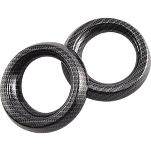 2Pcs Carbon Fiber Interior Vent Outlet Ring Cover Trim for Toyota RAV4 2016-2018