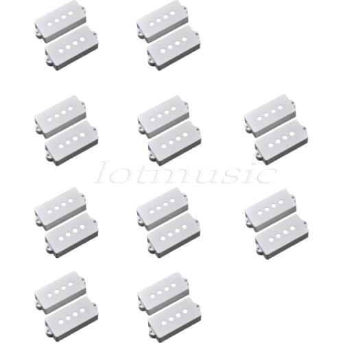 20Pcs White Pickup Cover for Fender Precision P Bass Guitar Pickup Replacement