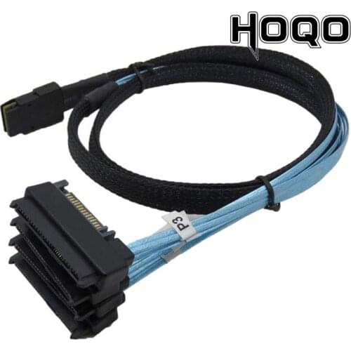 20Pcs SFF-8087 To 4 SFF-8482 Internal Mini SAS SATA Cable 36p 8087 to 29p 8482 connector SAS Cable with 15pin Power Port 12GB/S