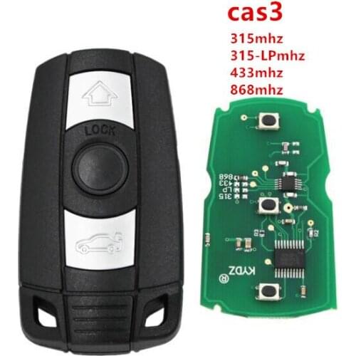 Best quality aftermarket CAS3 3 button remote key for bmw 1 3 5 6 X5 X6 Z4 series with 868MHZ,with 7945 chip for BMW cas3