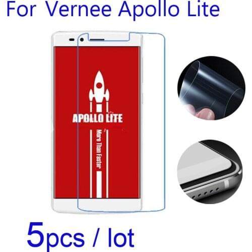 5pcs/lot Soft Phone Screen Protectors Clear/Matte/Nano Explosion-Proof Protective Films for Vernee Apollo Lite Mobile LCD Guard