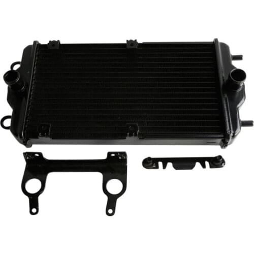 Motorcycle Aluminum Radiator Cooler w/ Bracket For Harley Street 500 750 XG500 XG750 2015-2020 Black