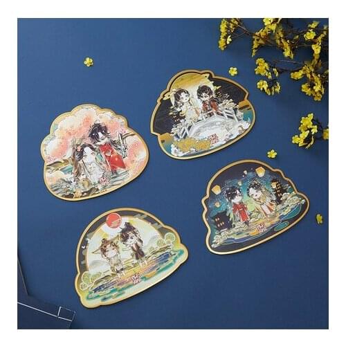 Anime Tian Guan Ci Fu Hua Cheng Xie Lian 3D Stereo Special-Shaped Colored Paper Collection Cards Signature Board Toy Souvenir