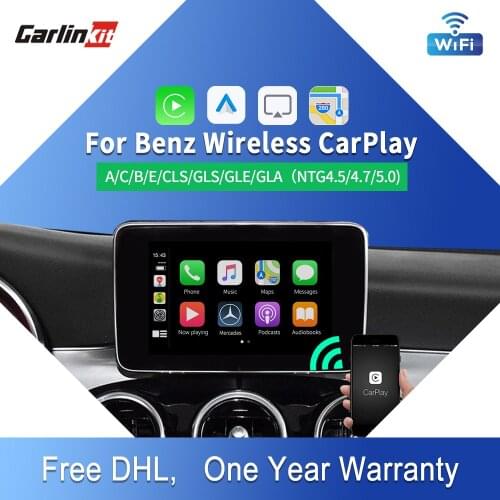 Carlinkit Decoder Wireless CarPlay Android Auto for Mercedes Benz GLA A GLC C B E CLS GLE GLS NGT 4.5/4.7/5.0 IOS14 Free DHL Kit