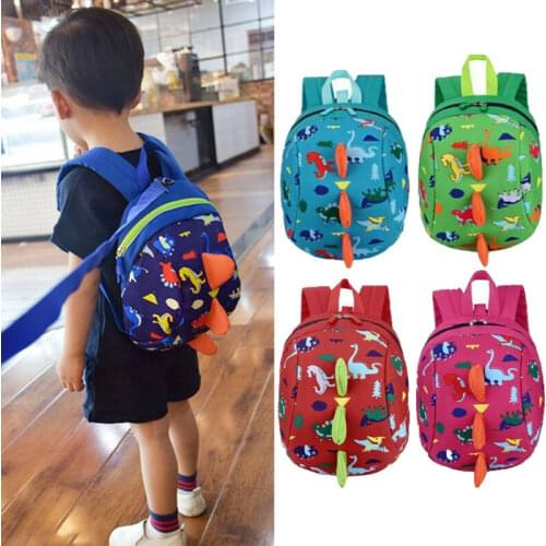 Childrens Anti-lost Schoolbag Baby Accessories Infant Baby Anti-Lost Dinosaur Backpack Safety Walking Harness Leash For Kids