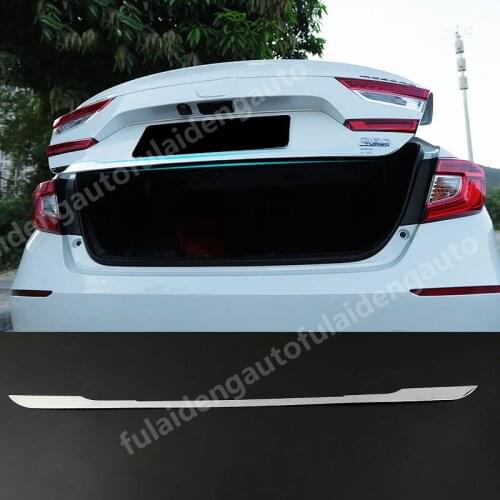 For Honda 10th Accord 2018-2020 STAINLESS STEEL REAR TRUNK TAIL GATE DOOR LID COVER TRIM Car Accessories