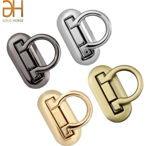 Dual Size New Metal Clasp Turn Lock Twist Lock for DIY Handbag Craft Bag Purse Hardware Fold Stuck Accessories