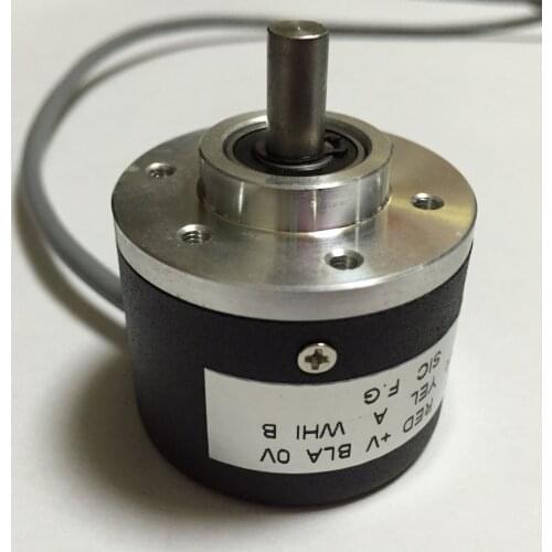 24V photoelectric rotary encoder 400 pulse/line AB phase metal grating thermal seismic count