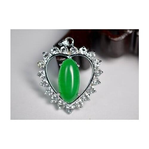 Exquisite fashion The Malay jade heart Pendant oval sales wholesale price for women 146
