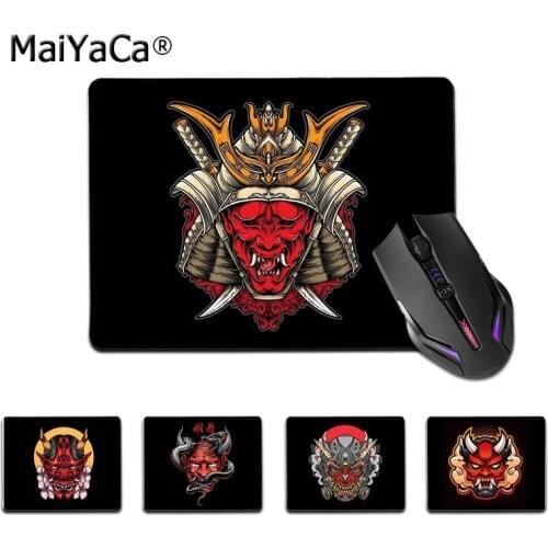 Maiyaca High Quality Japanese samurai oni mask Customized laptop Gaming mouse pad Top Selling Wholesale Gaming Pad mouse