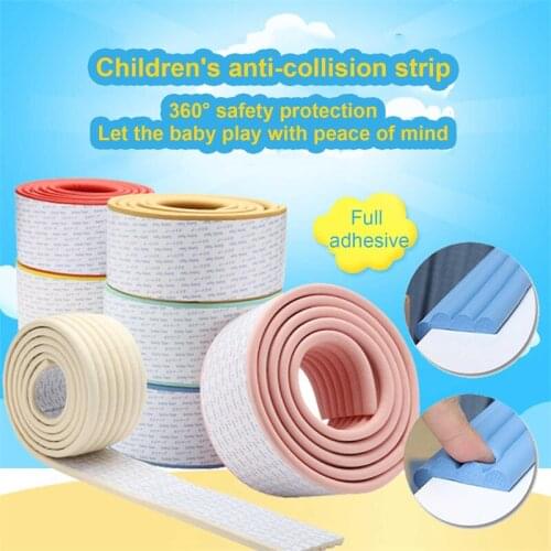 Increase 2M Multifunctional Thickened Baby Safety Corner Protection Sticker with Glue Child Protection Furniture Corner