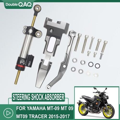 For Yamaha MT-09 MT 09 MT09 Tracer 2015-2017 CNC Steering Damper Mounting Bracket Kit 2016