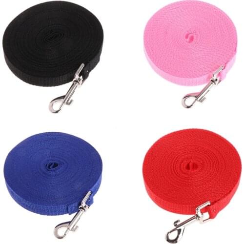 2021 New Pet Dog Lead Leash Long Strap Nylon Rope Obedience Training Walking 1.5/6/10/15M