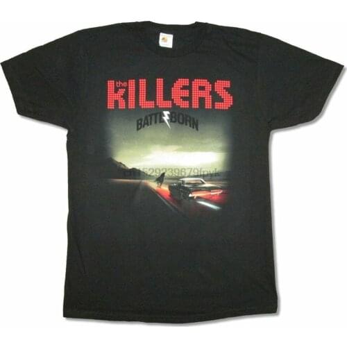 The Killers Album Cover 2013 Tour CA-NJ Leg Black T Shirt New Official Band