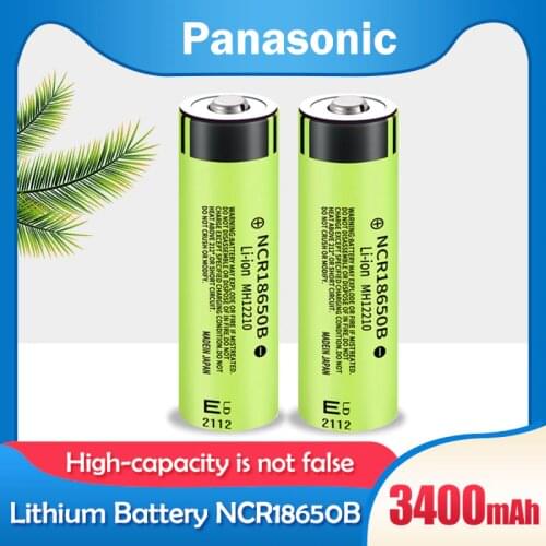 1-10PCS Original Panasonic NCR18650B 3.7V 3400mah Lithium Rechargeable Battery 18650 With PCB Protected For Flashlight Toys