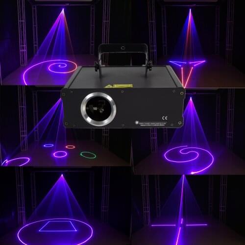 RGB animation pattern laser light 500mW 1W 3D projector laser DMX DJ party performance stage lighting