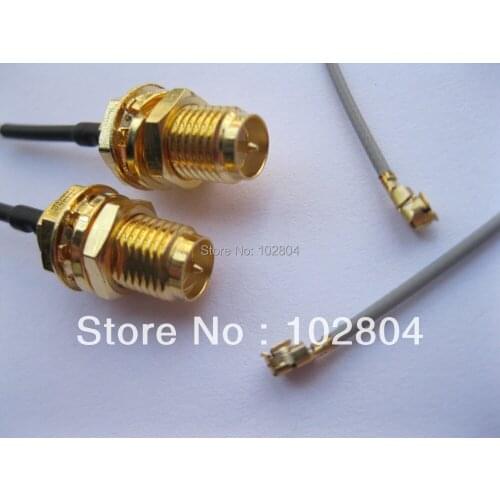 RP-SMA Male Pin Connector to IPX U.FL 1.13 Antenna WiFi Cable 120mm 200 Pcs Per Lot