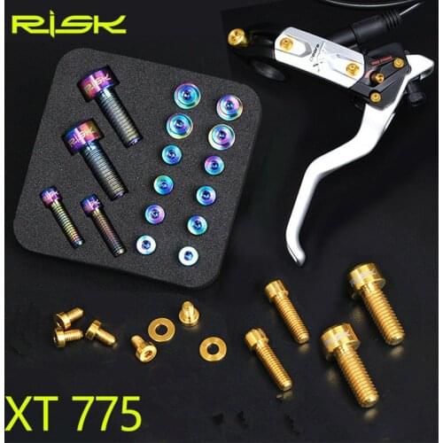 MTB Disc Brake Handle Screw Titanium Alloy XT775 Hydraulic Disc Brake Handle Oil Cylinder Lid Bolt Suite Bicycle Parts