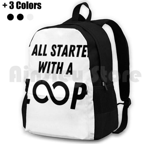 It With A Loop Outdoor Hiking Backpack Riding Climbing Sports Bag Music Producer Loop Studio Musician Music Production