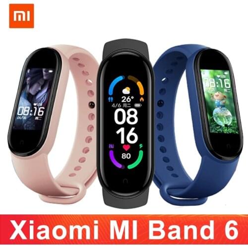 Xiaomi Mi Band 6 Global version Smart Band Colorful Screen 5 Color Sport WristbandFitness Traker Heart Rate Bluetooth Original