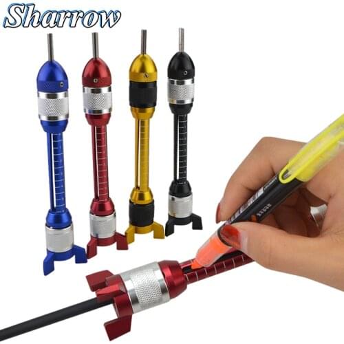 Arrow DIY Feather Stick Fletching Jig Can Straight And Helix Bonding or Slash Adhere Vane Make Shaft Drawing Straight Lines