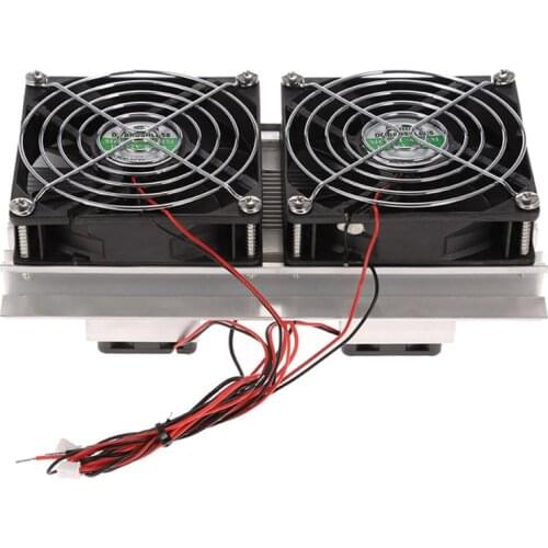 200 x 115 x 8.5mm 120W Thermoelectric Peltier Refrigeration Semiconductor Cooling System Kit Double Fan