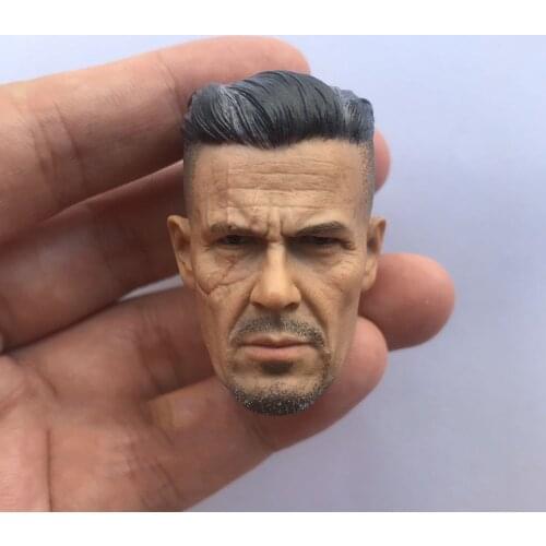 In Stock 1/6 Deadpool 2 cable cable head sculpture calm version Fit 12'' Action Body