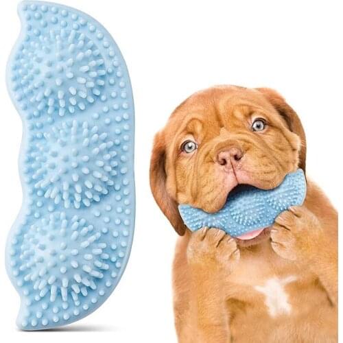 Durable Cat Toothbrush Cepillo Perro Dientes Dla Psa Dog Teeth Cleaning Toothbrush For Dogs Rubber Dental Care Pet Training