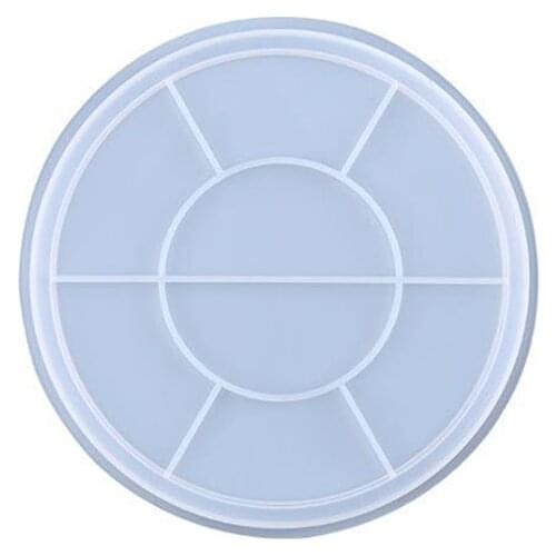 1PC Silicone Epoxy Resin Tray Mold Large Round Shape DIY Storage tray Mold DIY Decorative Home Ornaments