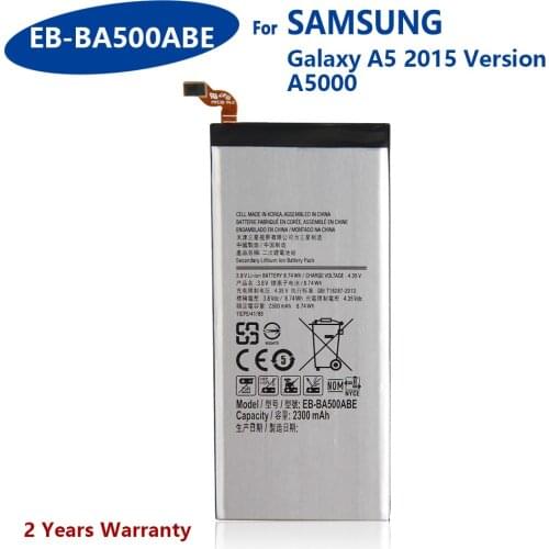 100% Genuine EB-BA500ABE New Battery For Samsung Galaxy A5(2015 edition) A500 SM-A500F A500F A500K SM-A500FU A5000 A5009 2300mAh