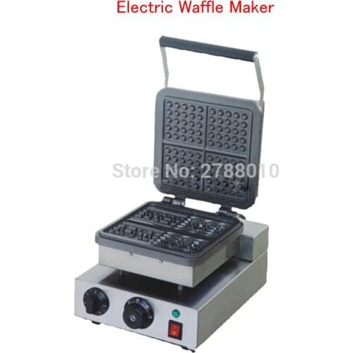 220V Electric Waffle Maker Non-Stick Cooking Waffle Machine Square Waffle Furnace Electric Muffin Machine FY-218