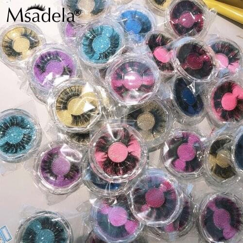 25MM 3D Faux Mink Lashes Fluffy Wholesale False Eyelashes Box Package Magnetic Lashes Natural Wispy Lash Extension Supplies